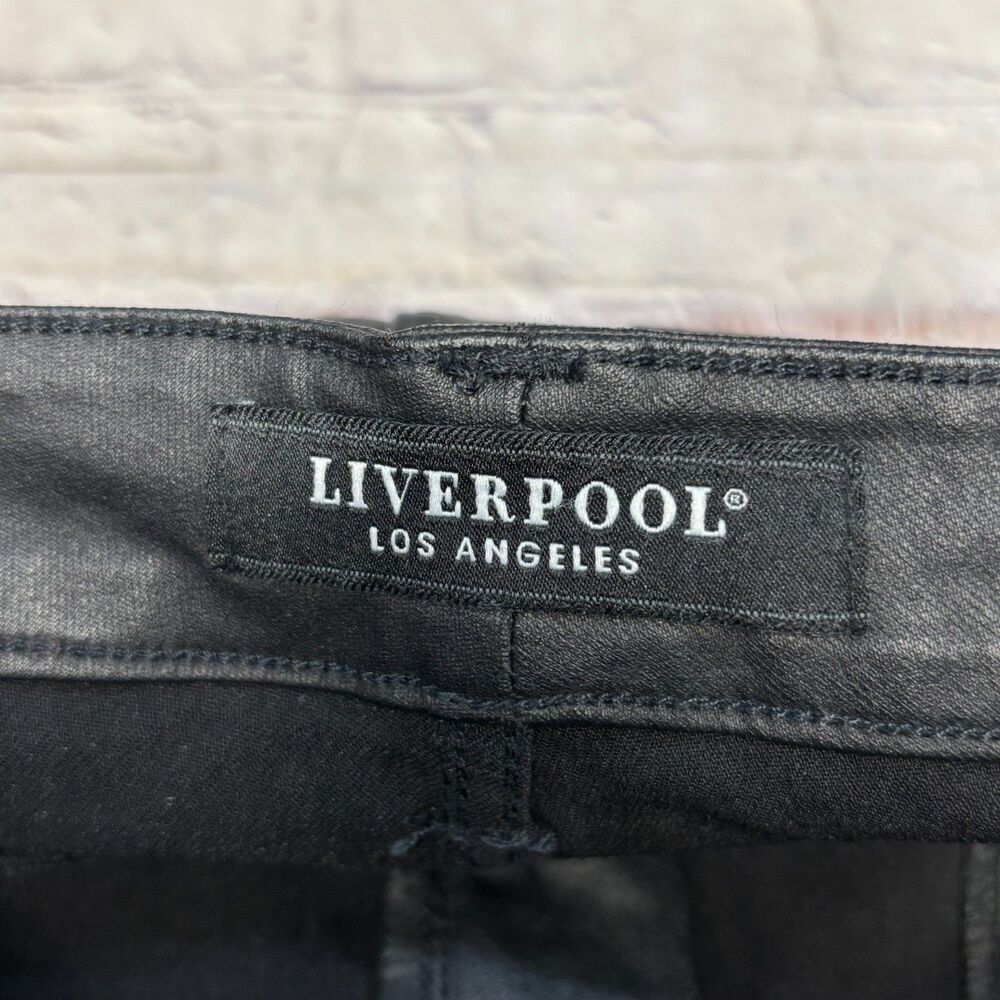 NWT Liverpool LA Women The High Rise Ankle Jeans Size 12/31 Black Denim D108 -8 - Picture 9 of 16